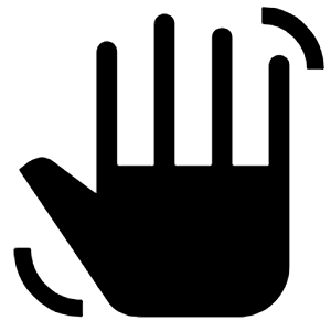 Hand Gesture Fill Icon from Outlined Fill - Material Symbols Set