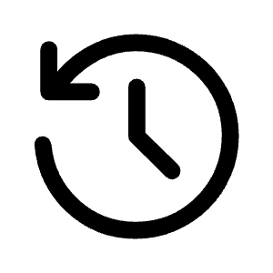 History Fill Icon from Rounded Fill - Material Symbols Set
