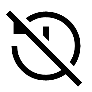 History Off Icon from Outlined Line - Material Symbols Set