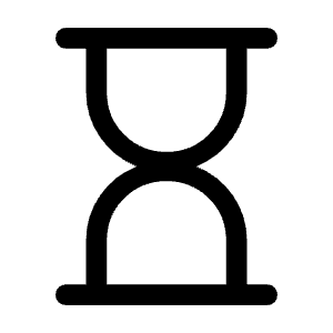 Hourglass Empty Fill Icon from Rounded Fill - Material Symbols Set
