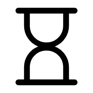 Hourglass Empty Icon from Rounded Line - Material Symbols Set