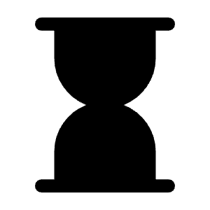 Hourglass Fill Icon from Rounded Fill - Material Symbols Set