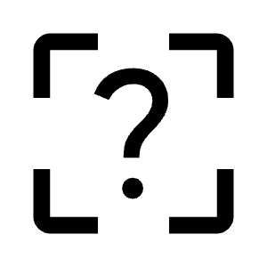Indeterminate Question Box Icon from Sharp Line - Material Symbols Set