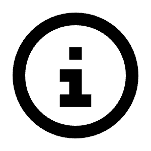 Info Icon from Sharp Line - Streamline Material Free Set