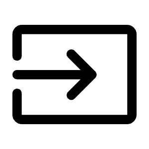 Input Icon from Rounded Line - Material Symbols Set
