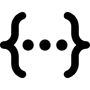 Json Fill Icon from Rounded Fill - Streamline Material Free Set