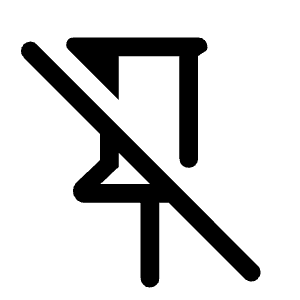 Keep Off Icon from Rounded Line - Material Symbols Set