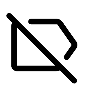Label Off Icon from Rounded Line - Material Symbols Set