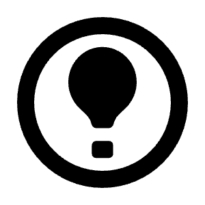 Lightbulb Circle Icon from Rounded Line - Material Pro Free Set