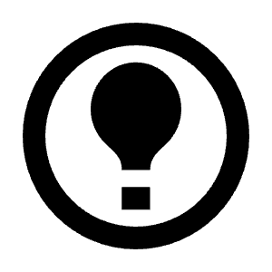 Lightbulb Circle Icon from Sharp Line - Material Pro Free Set