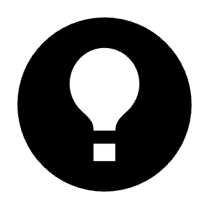 Lightbulb Circle Fill Icon from Outlined Fill - Streamline Material Free Set