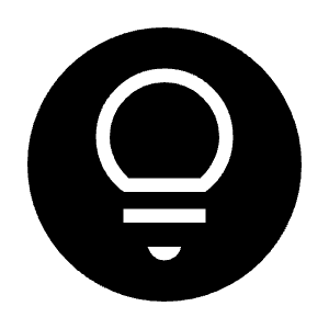 Lightbulb Circle Fill Icon from Sharp Fill - Material Symbols Set