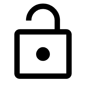 Lock Open Icon from Outlined Line - Material Symbols Set