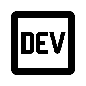 Logo Dev Icon from Material Pro Line Set