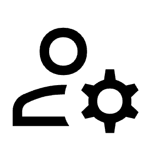 Manage Accounts Icon from Outlined Line - Material Symbols Set