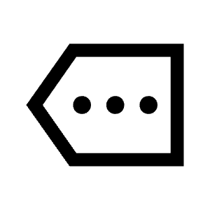 More Icon from Sharp Line - Material Symbols Set