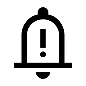 Notification Important Icon from Outlined Line - Material Symbols Set
