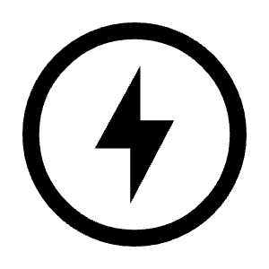 Offline Bolt Icon from Sharp Line - Material Symbols Set