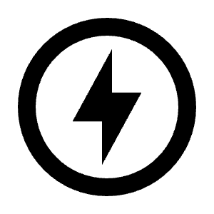 Offline Bolt Icon from Outlined Line - Material Pro Free Set