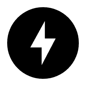 Offline Bolt Fill Icon from Sharp Fill - Material Symbols Set