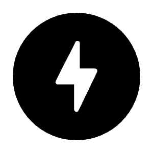 Offline Bolt Fill Icon from Rounded Fill - Material Symbols Set