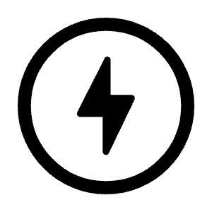 Offline Bolt Icon from Rounded Line - Material Symbols Set