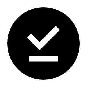 Offline Pin Fill Icon from Sharp Fill - Material Symbols Set