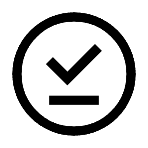 Offline Pin Icon from Sharp Line - Material Symbols Set