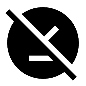 Offline Pin Off Fill Icon from Outlined Fill - Material Symbols Set