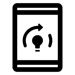On Device Training Icon from Rounded Line - Material Symbols Set