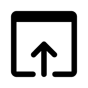 Open In Browser Fill Icon from Rounded Fill - Material Symbols Set