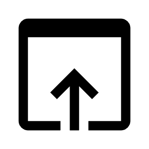 Open In Browser Icon from Outlined Line - Material Symbols Set
