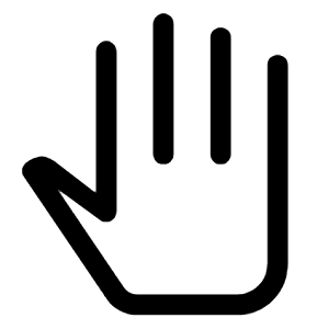 Pan Tool Icon from Rounded Line - Material Symbols Set