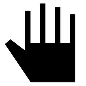 Pan Tool Fill Icon from Sharp Fill - Material Symbols Set