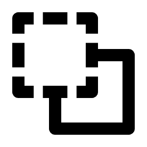 Pathfinder Minus Back Icon from Outlined Line - Streamline Material Free Set