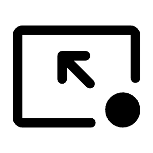 Pin End Fill Icon from Rounded Fill - Material Symbols Set