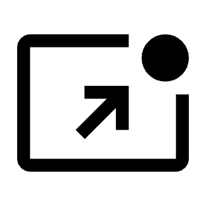 Pin Invoke Icon from Outlined Line - Material Symbols Set