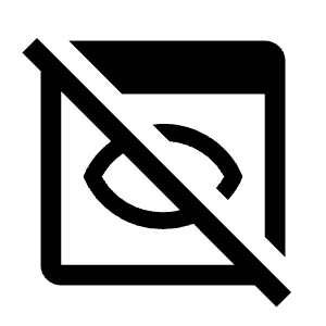 Preview Off Fill Icon from Outlined Fill - Material Symbols Set