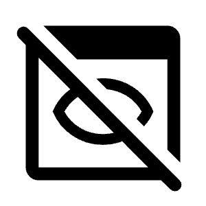 Preview Off Fill Icon from Rounded Fill - Material Symbols Set