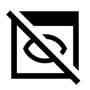 Preview Off Fill Icon from Sharp Fill - Material Symbols Set