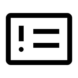 Problem Icon from Outlined Line - Material Symbols Set