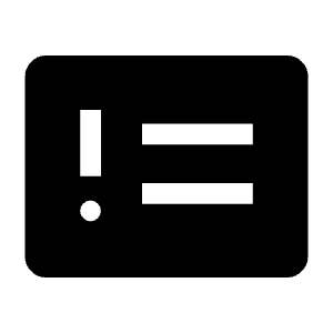 Problem Fill Icon from Outlined Fill - Material Symbols Set