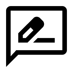 Rate Review Icon from Outlined Line - Material Symbols Set