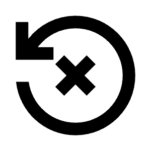 Recently Removed Icon from Sharp Line - Streamline Material Free Set