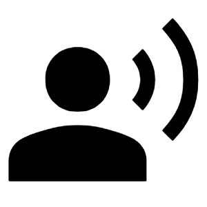 Record Voice Over Fill Icon from Outlined Fill - Material Symbols Set