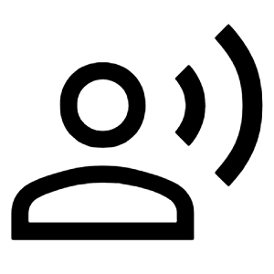 Record Voice Over Icon from Outlined Line - Material Symbols Set