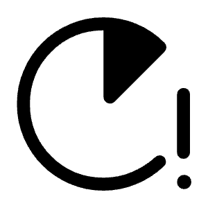 Running With Errors Icon from Rounded Line - Material Symbols Set