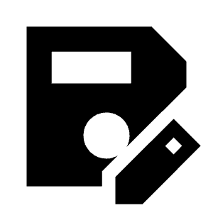 Save As Fill Icon from Sharp Fill - Material Symbols Set