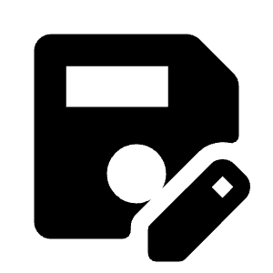 Save As Fill Icon from Rounded Fill - Material Symbols Set