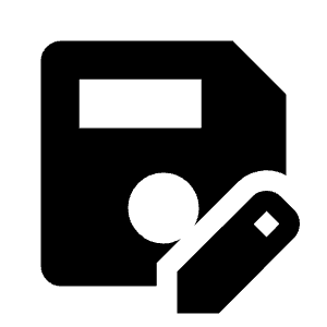 Save As Fill Icon from Outlined Fill - Material Symbols Set